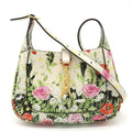 GUCCI Jackie 1961 Hobo Handbag Shoulder Higuchi Yuko Collaboration Flower Leather Ivory Day Limited 637091