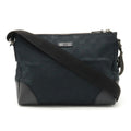 GUCCI GG Canvas Shoulder Bag Leather Black 114273