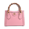 GUCCI Bamboo Leather Double G Diana 3WAY Tote Bag 702732 Pink Ladies