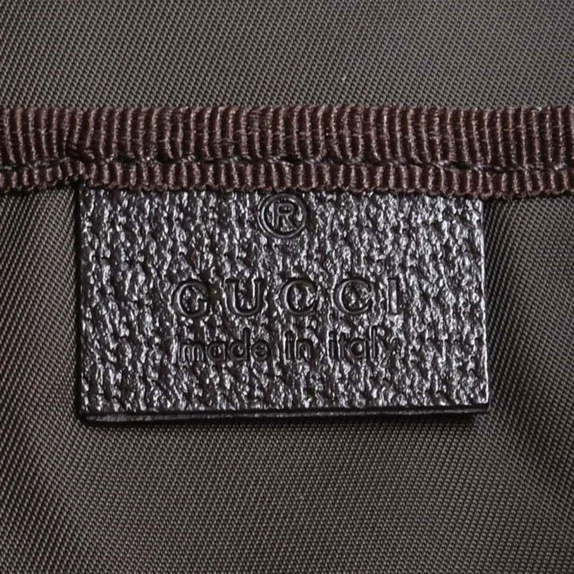 GUCCI GG Canvas Mother's Bag Shoulder 123326 Beige Women's