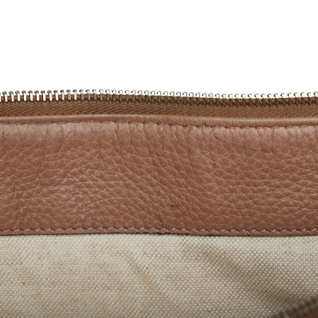 GUCCI Bamboo Bella Handbag One Shoulder Bag 269949 Pink Beige Leather Women's