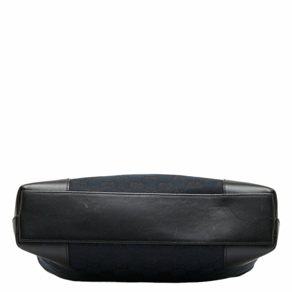 GUCCI GG canvas handbag one shoulder bag 001 4231 black leather ladies