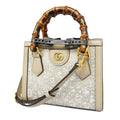GUCCI  2way Bag Diana 702732 Leather,Canvas Handbag,Shoulder Bag Grayish