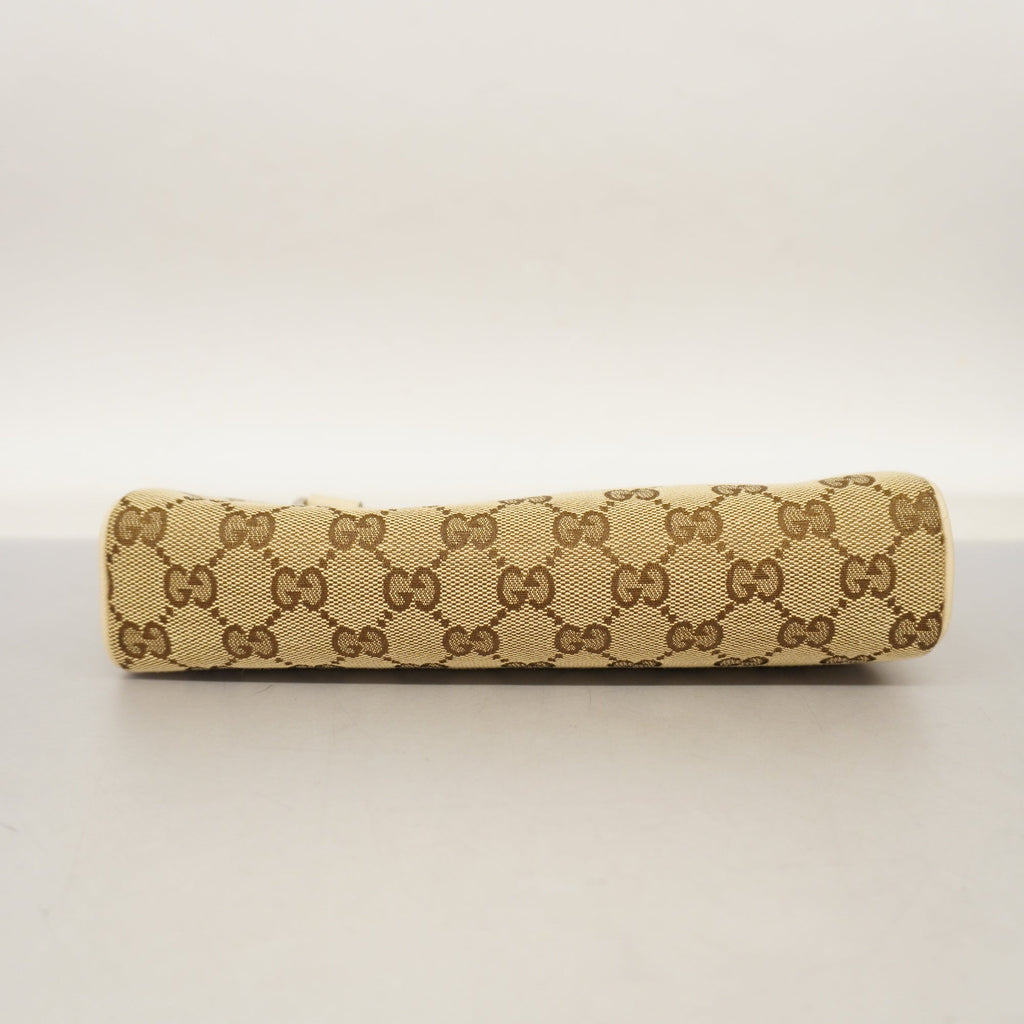 GUCCI  GG Canvas Pouch 145750 Women's Pouch Beige,Ivory