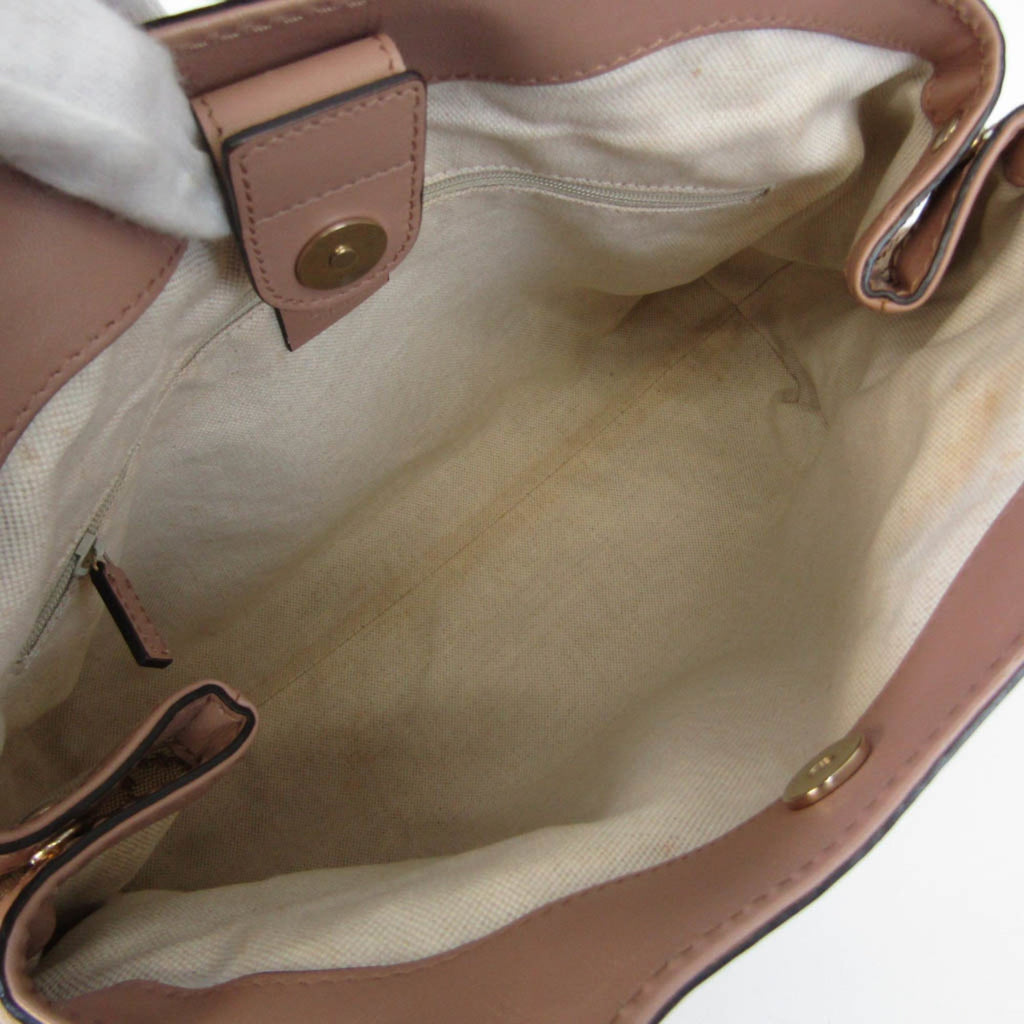 GUCCI Sukey 211944 Women's Leather,GG Canvas Handbag Beige,Khaki