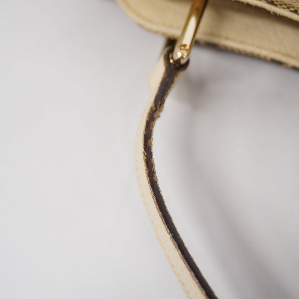 GUCCI  GG Canvas Handbag 121023 Women's Handbag Beige,Ivory