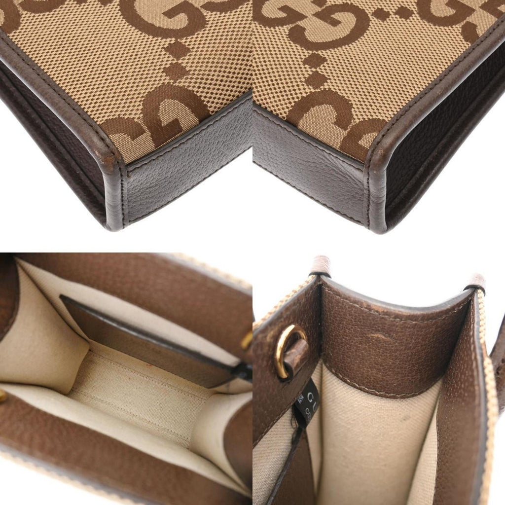 GUCCI Tote Bag Jumbo GG Beige 699406 Women's Supreme Canvas Handbag