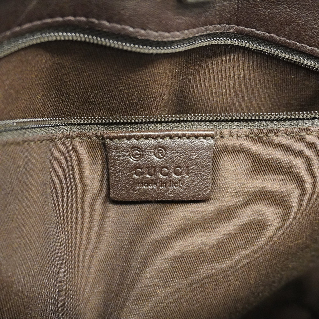 GUCCI  GG Canvas Shoulder Bag 143745 Women's Shoulder Bag Brown