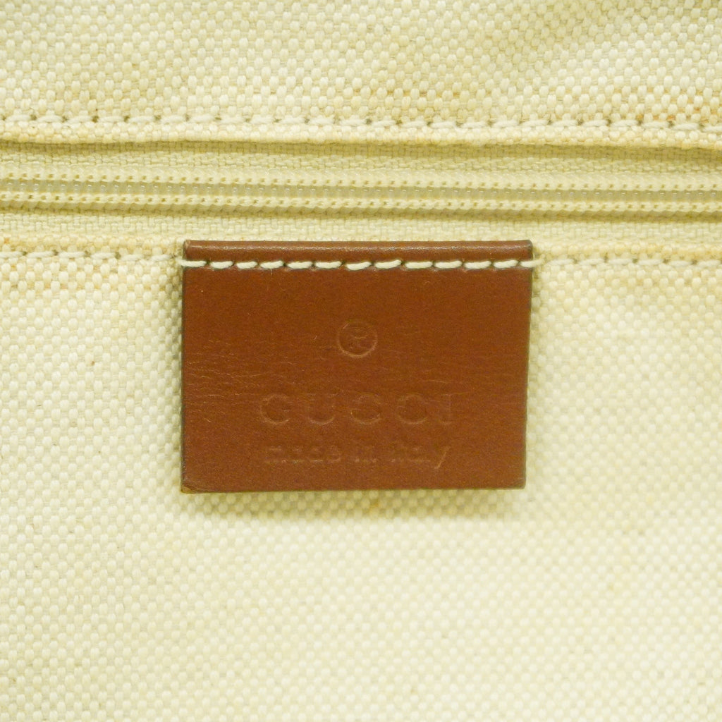 GUCCI  Sukey Diamante 223974 Women's Canvas Handbag Beige,Brown
