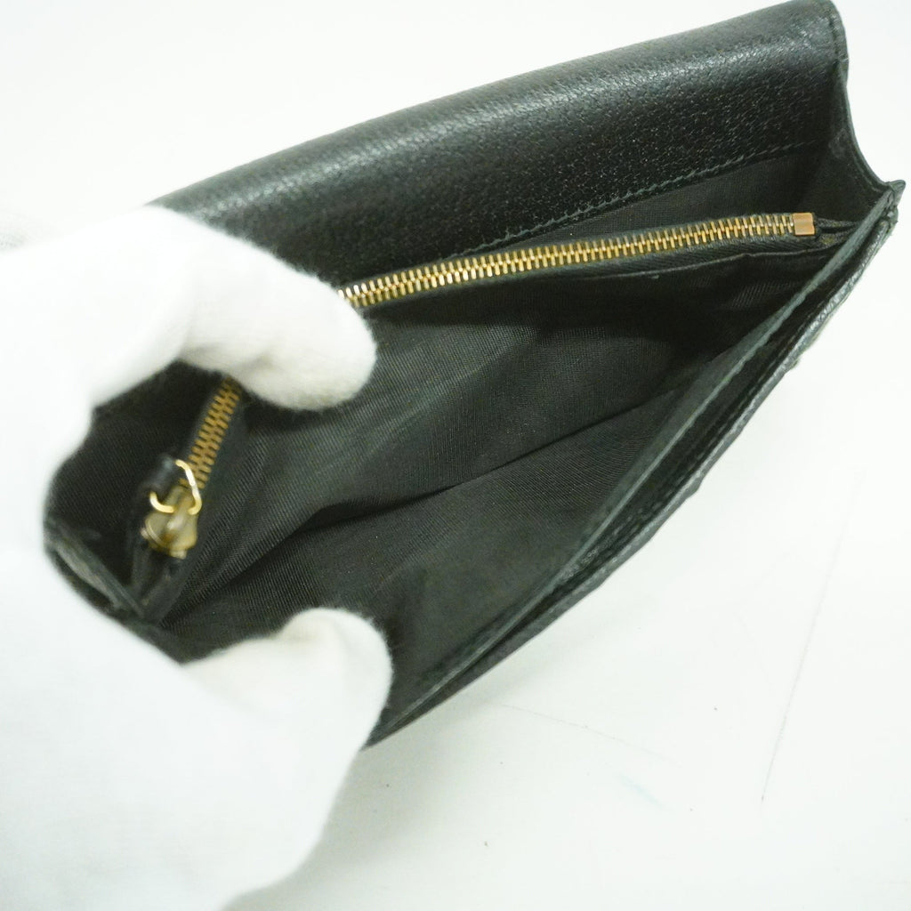 GUCCI  GG Marmont 428740 Women's Leather Long Wallet [bi-fold] Black