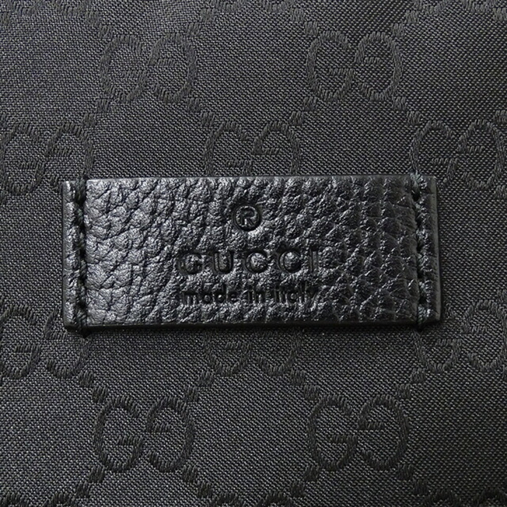 GUCCI bag men's shoulder nylon black 449184