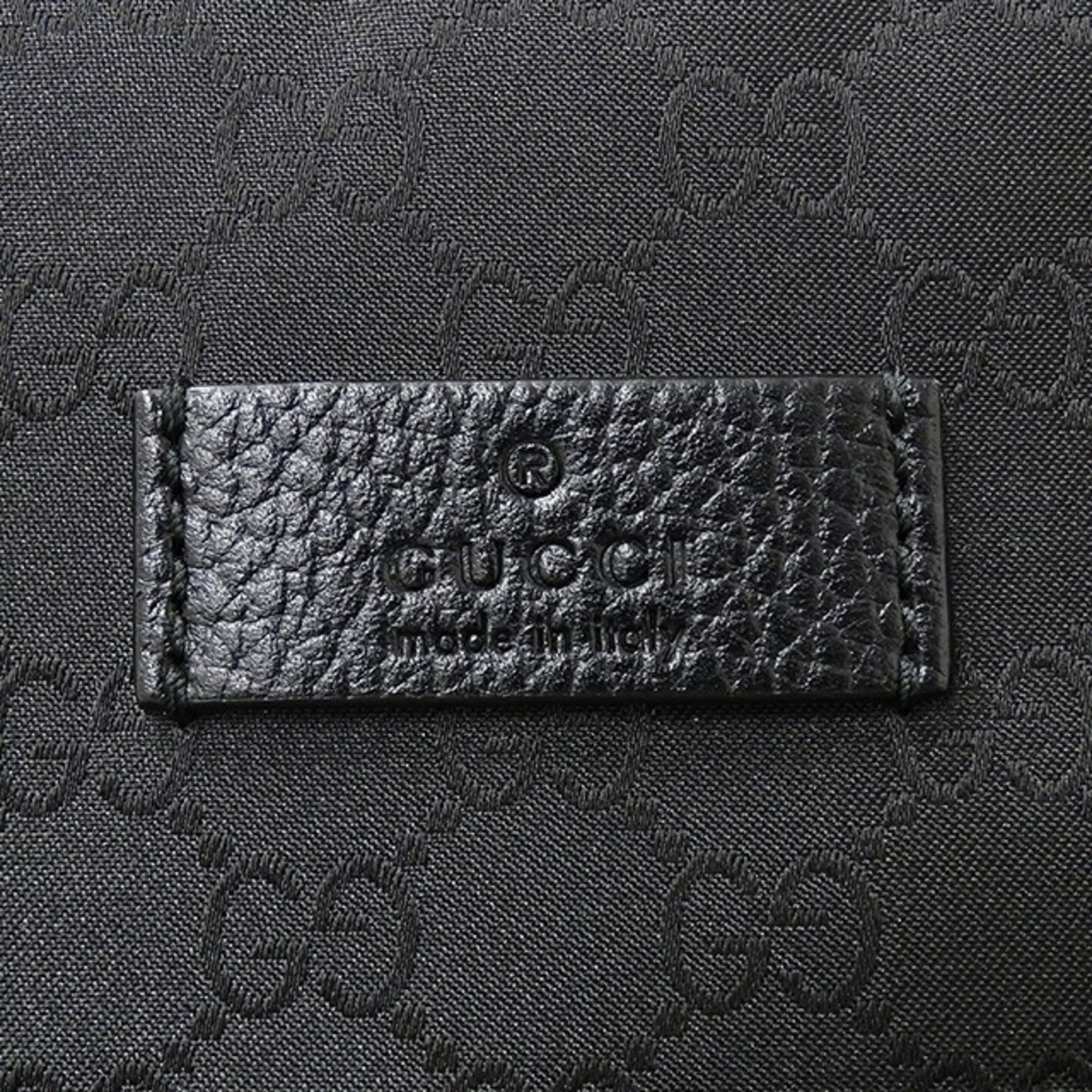 GUCCI bag men's shoulder nylon black 449184