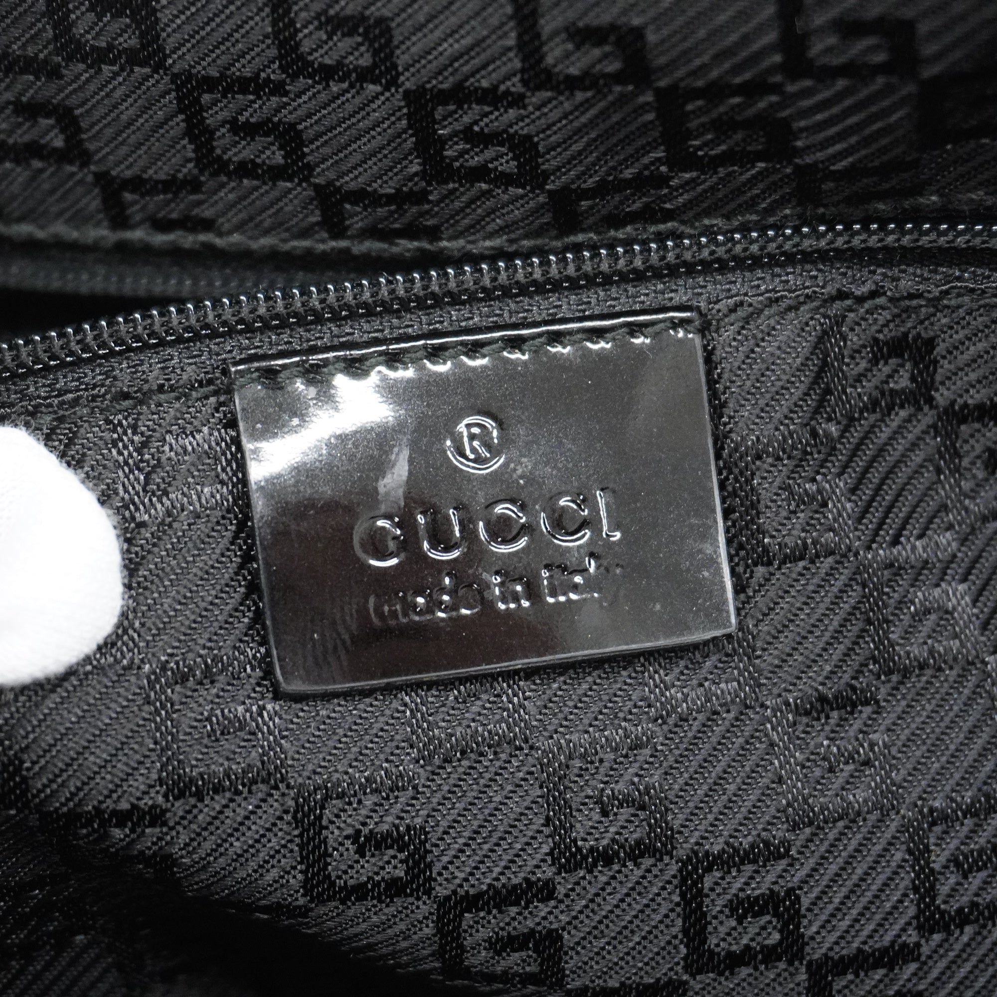 GUCCI  Handbag 0021122 Women's Canvas,Leather Handbag Navy