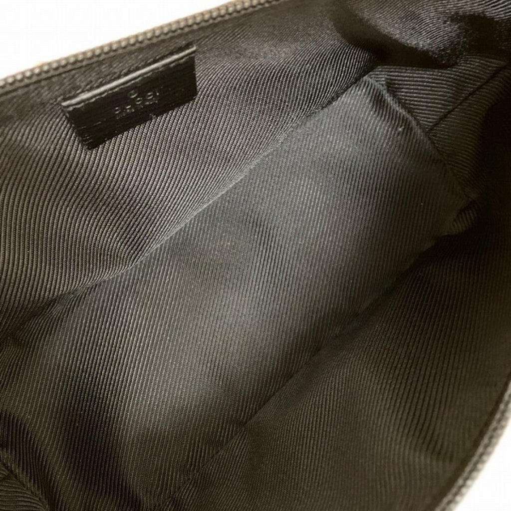 GUCCI GG canvas pattern hand pouch 07198 2123 black bag handbag ladies