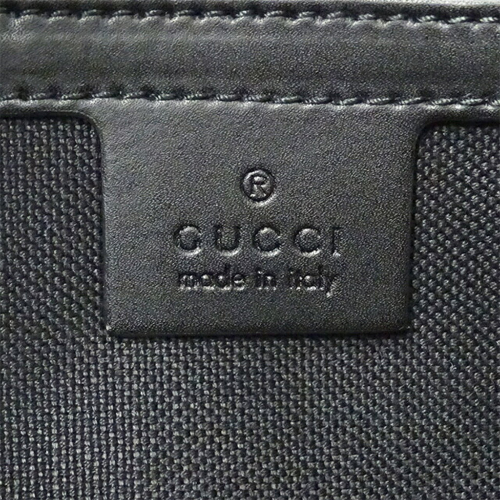 GUCCI bag men's body waist belt black 474293
