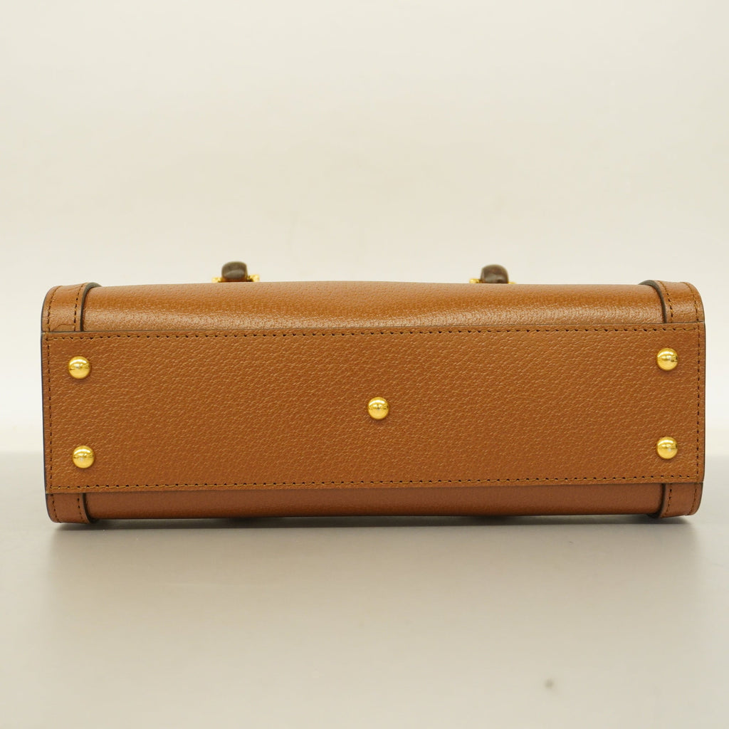 GUCCI  Bamboo 2way Bag Diana 735153 Women's Handbag,Shoulder Bag Brown