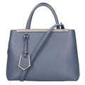 FENDI Toujour Shoulder Bag Leather Blue Ladies