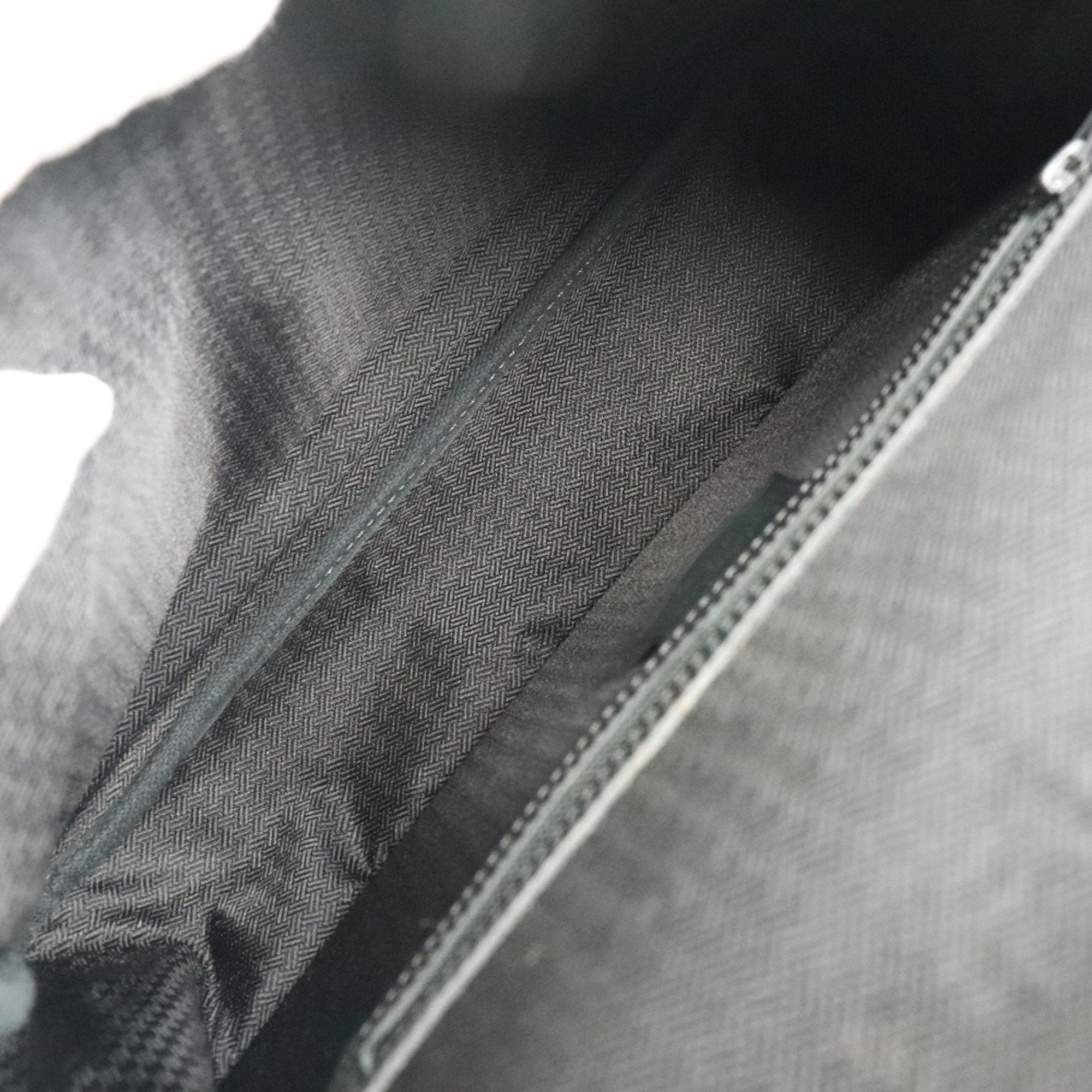 Christian Dior Trotter Nylon Canvas x Leather Black Women's Shoulder Bag