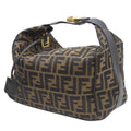 FENDI Vanity Bag Handbag Zucca Pattern Brown