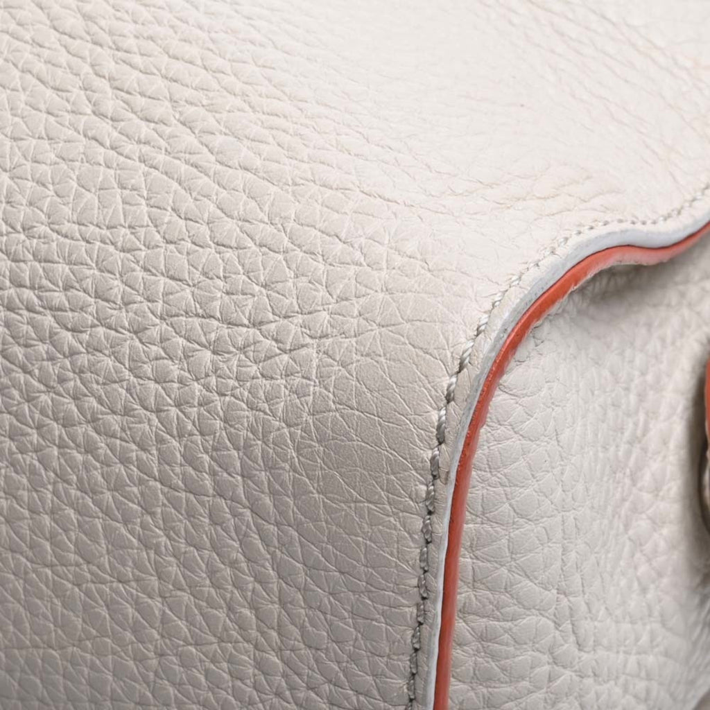 FENDI Selleria Leather Ray Handbag 8BL137 Beige Ladies