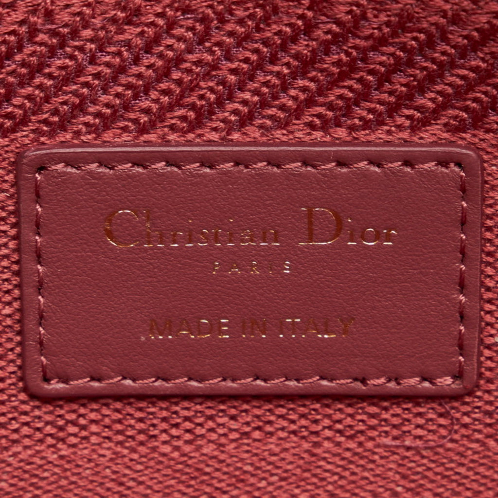 CHRISTIAN DIOR Dior Canage Lady Delight Handbag Shoulder Bag Pink Canvas Ladies
