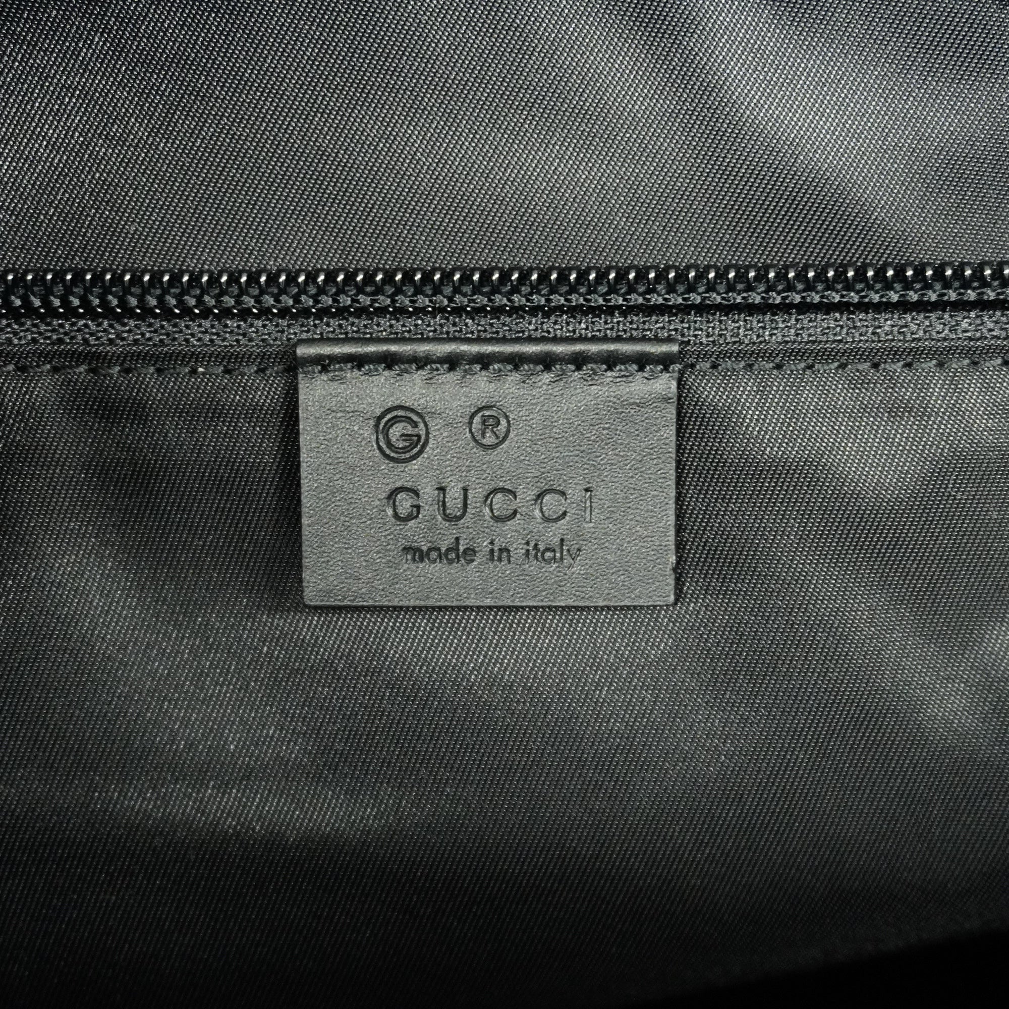 GUCCI  Sherry Line Women's Canvas Tote Bag Black