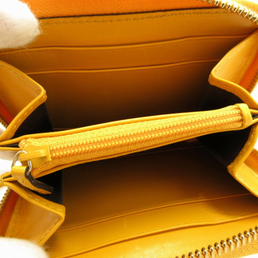 GUCCI Tiamante 354495 Leather Yellow Coin Case Card