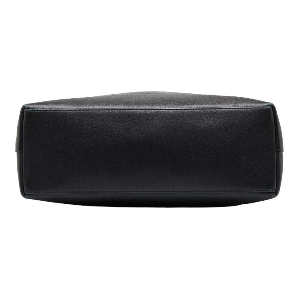 GUCCI Bamboo One Shoulder Bag 001 3244 Black Leather Women's