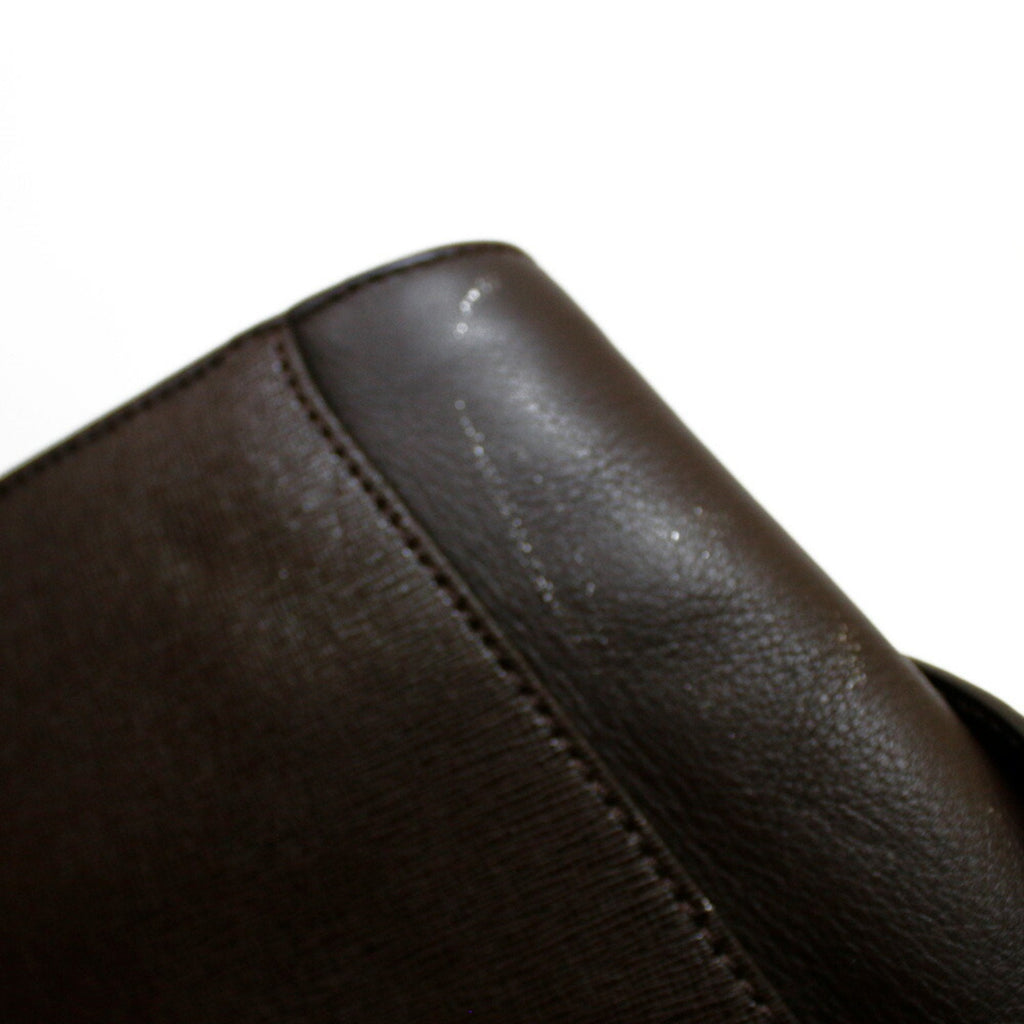 FENDI shoulder bag handbag brown ladies leather