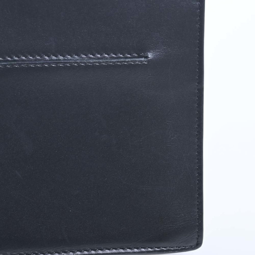 FENDI Canvas Leather FF Motif Smartphone Bag Shoulder 7AR944 Black Ladies