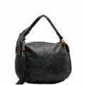 GUCCI Bamboo Hobo One Shoulder Bag 232930 Black Leather Women's