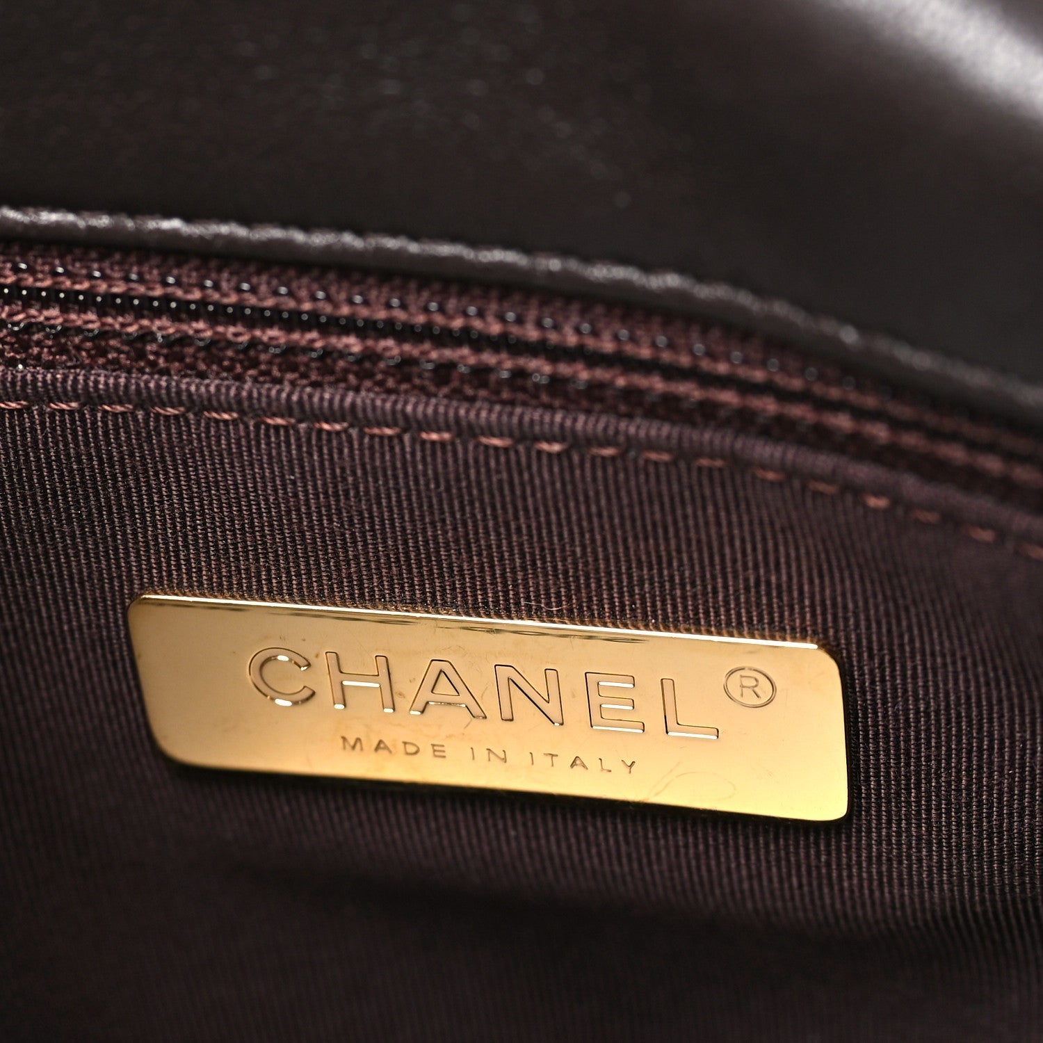 Chanel Lambskin Quilted Medium Chanel 19 Flap Dark Brown
