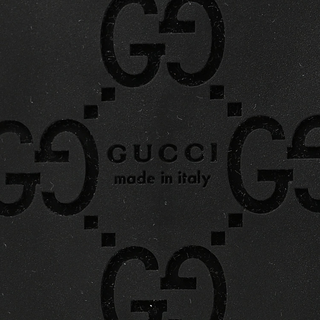 Gucci Guccissima GG Embossed Womens Sandals 35 Black