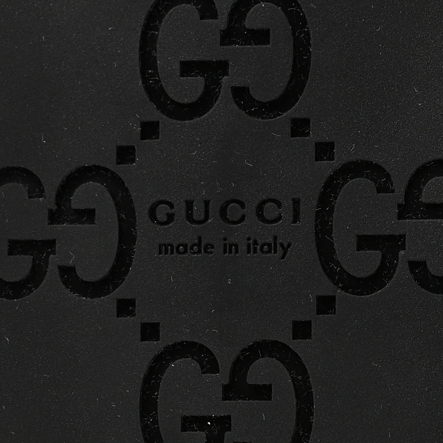 Gucci Guccissima GG Embossed Womens Sandals 35 Black