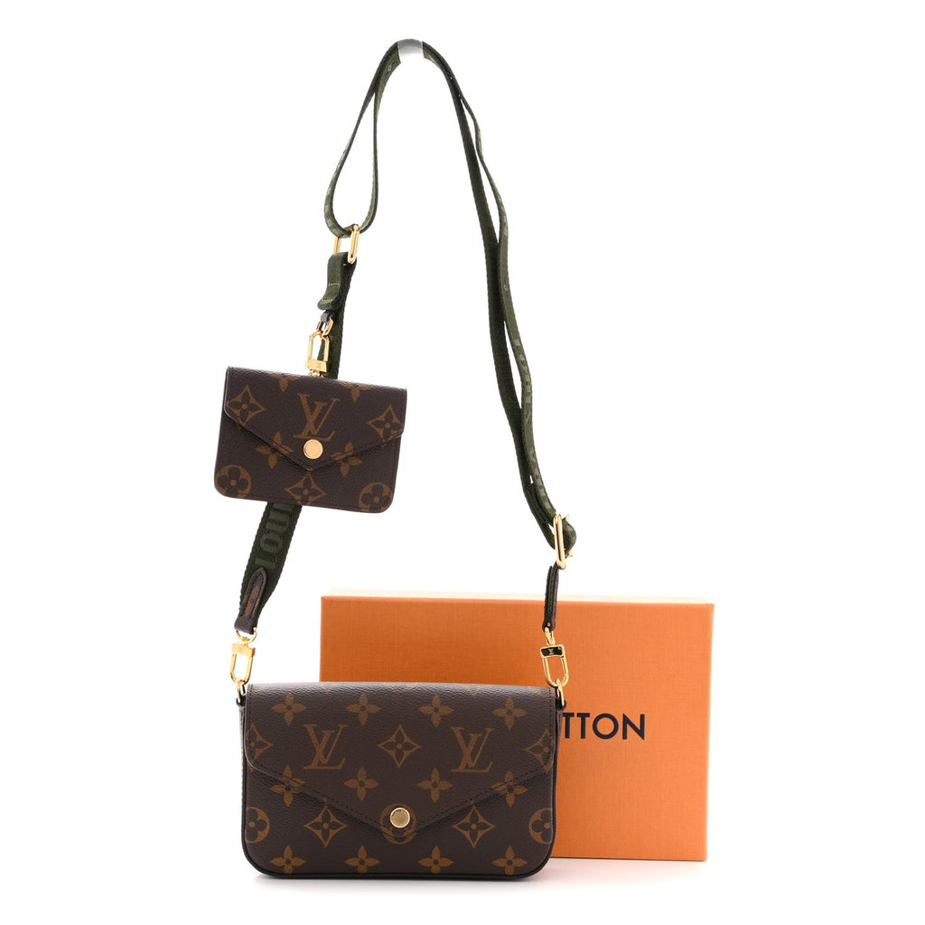 Louis Vuitton Monogram Felicie Strap & Go Kaki