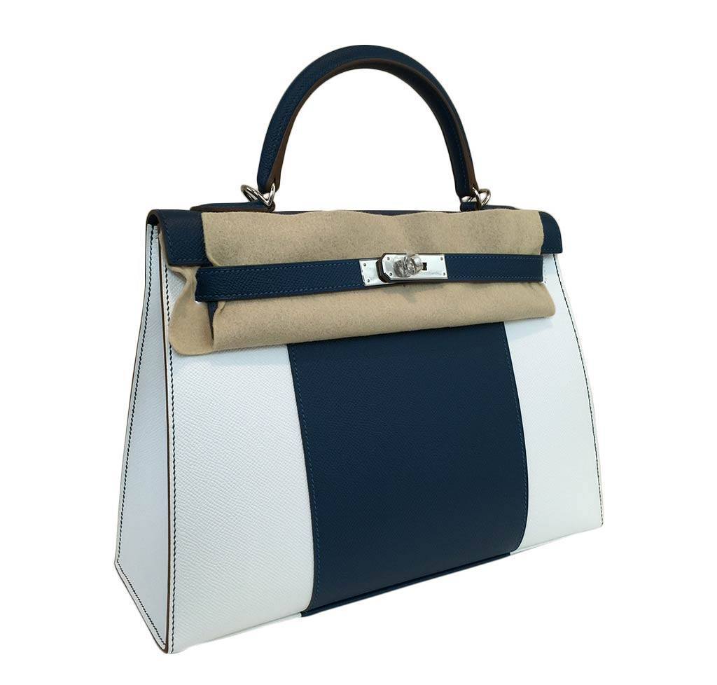 Hermès Kelly 32 Flag Sellier Bag Bi-Color Limited Edition