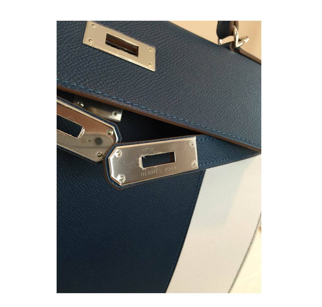 Hermès Kelly 32 Flag Sellier Bag Bi-Color Limited Edition