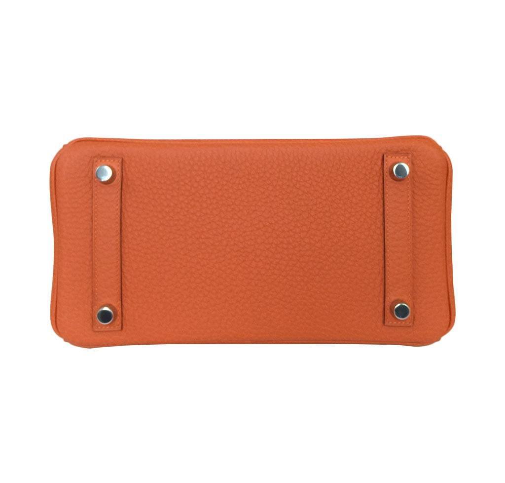 Hermès Birkin 25 Feu Clemence Bag