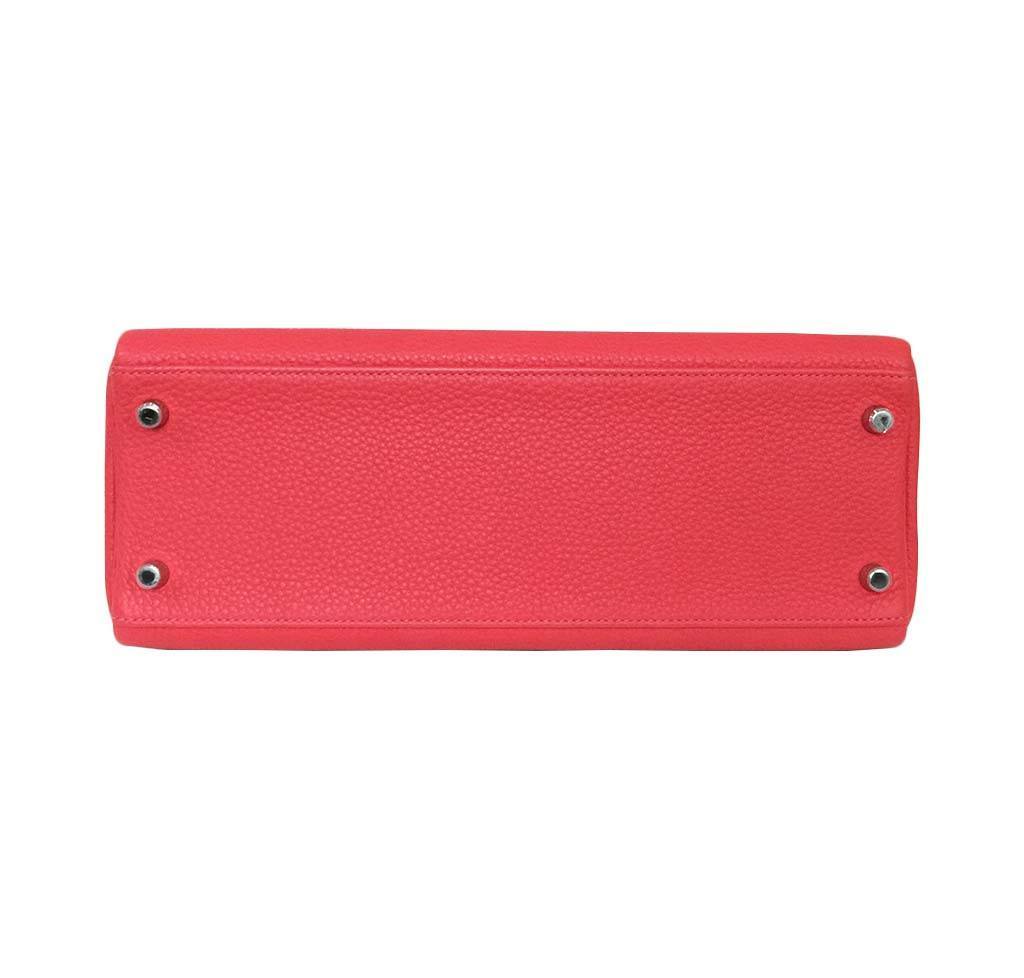 Hermès Kelly 32 Rouge Pivoine Bag PHW
