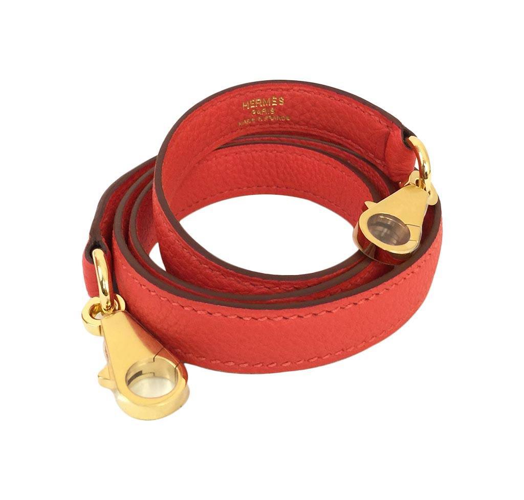 Hermès Kelly 32 Capucine Togo Bag GHW