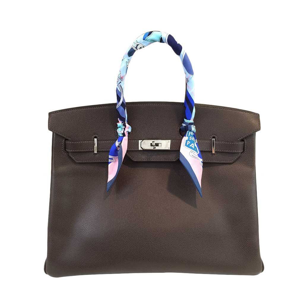 Hermès Birkin 35 Cacao Bag PHW