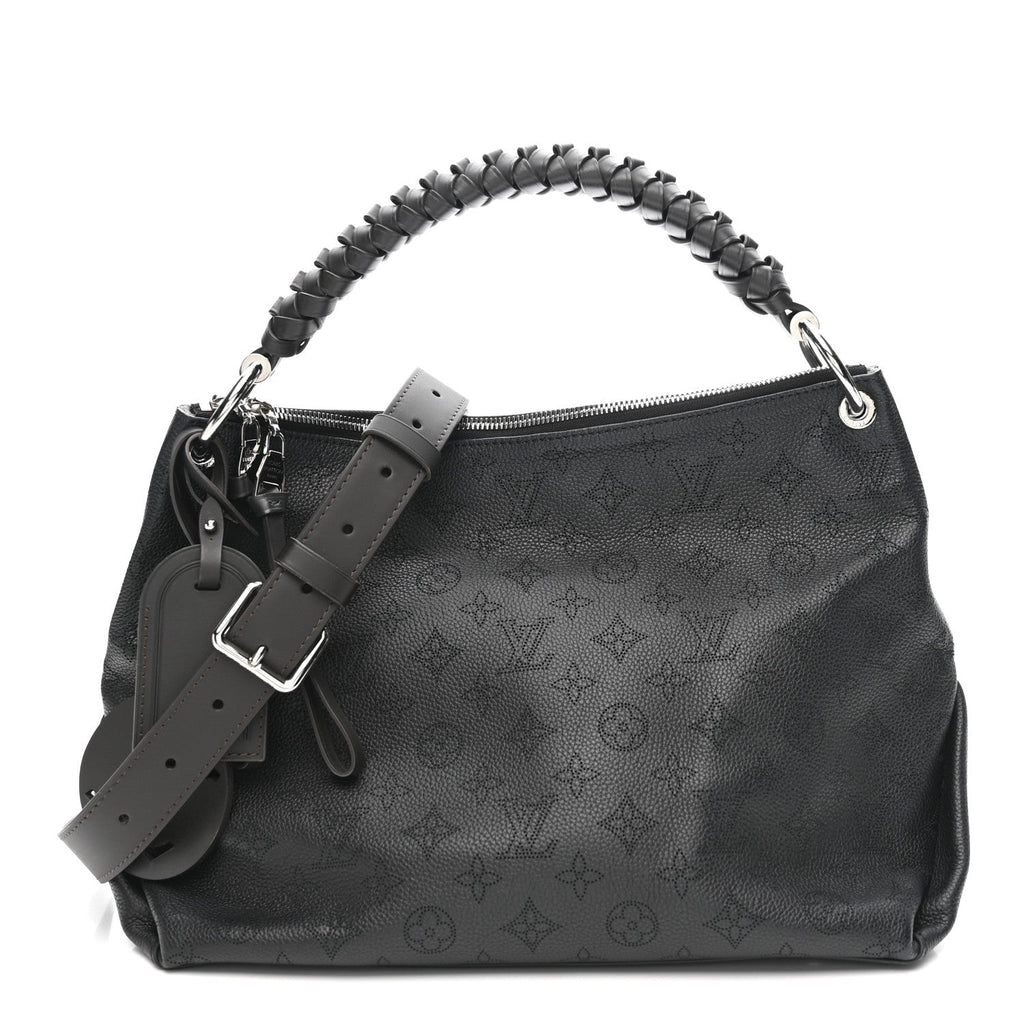 Louis Vuitton Mahina Beaubourg Hobo MM Black
