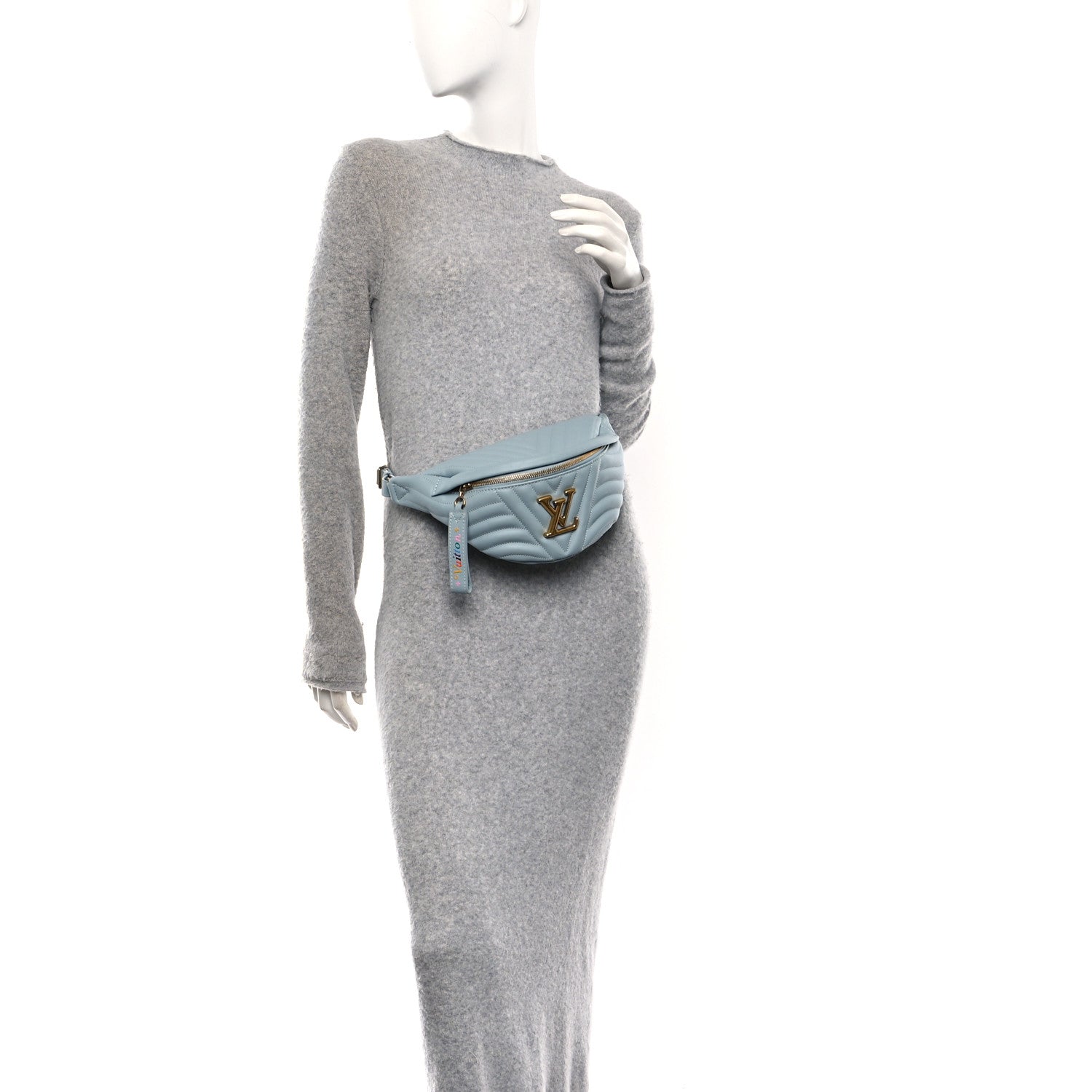 Louis Vuitton Calfskin New Wave Bumbag Porcelain Blue