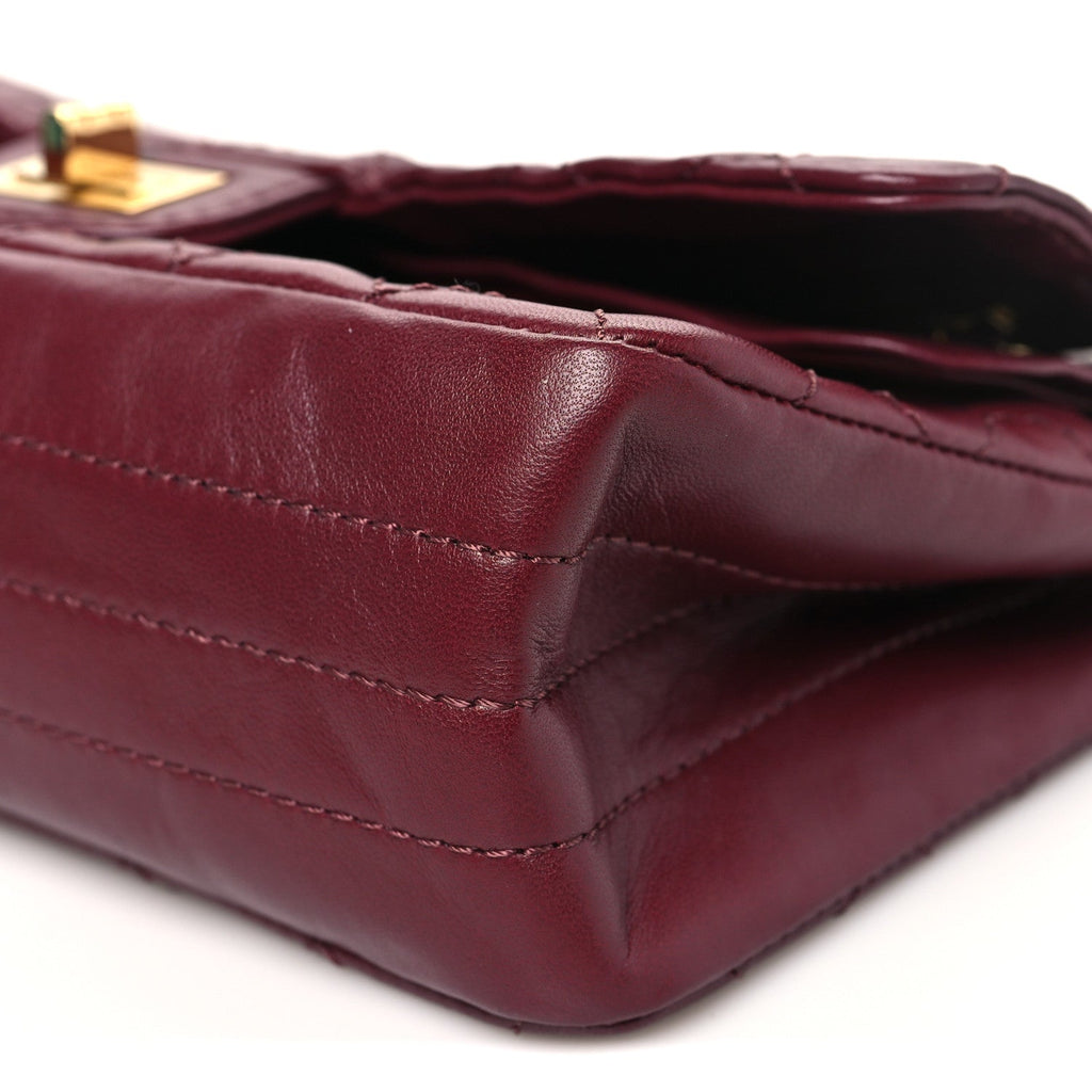 Chanel Lambskin Quilted Crush 2.55 Reissue 225 Flap Dark Burgundy