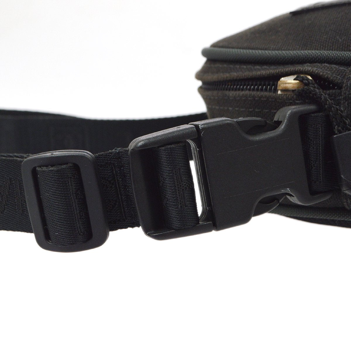CHANEL 2003-2004 Sport Line Shoulder Bag Black Green