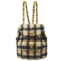 CHANEL * 1994 Tweed DUMA Backpack Medium