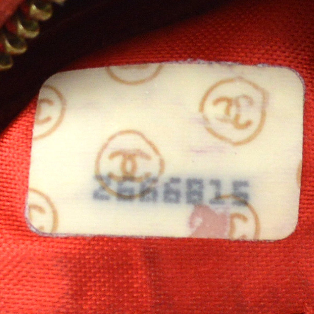 CHANEL 1994 Pocket Camera Bag Mini Red Caviar