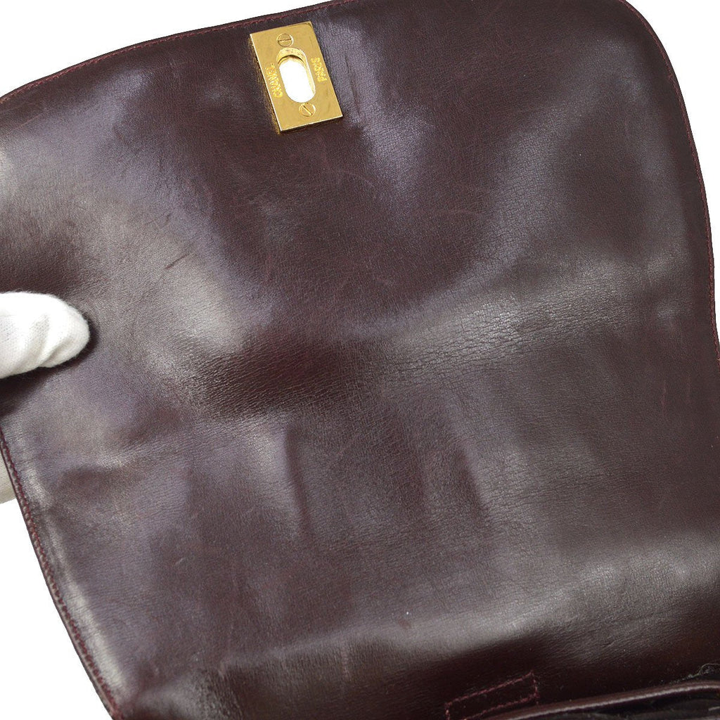 CHANEL * 1986-1988 Backpack Bordeaux Crocodile