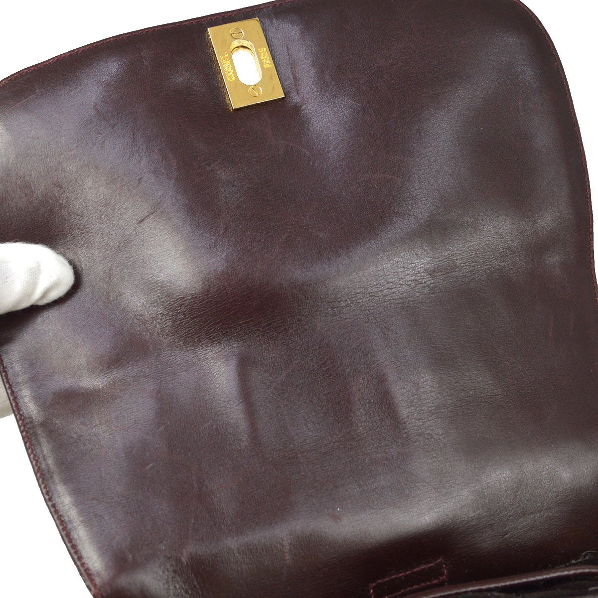 CHANEL * 1986-1988 Backpack Bordeaux Crocodile