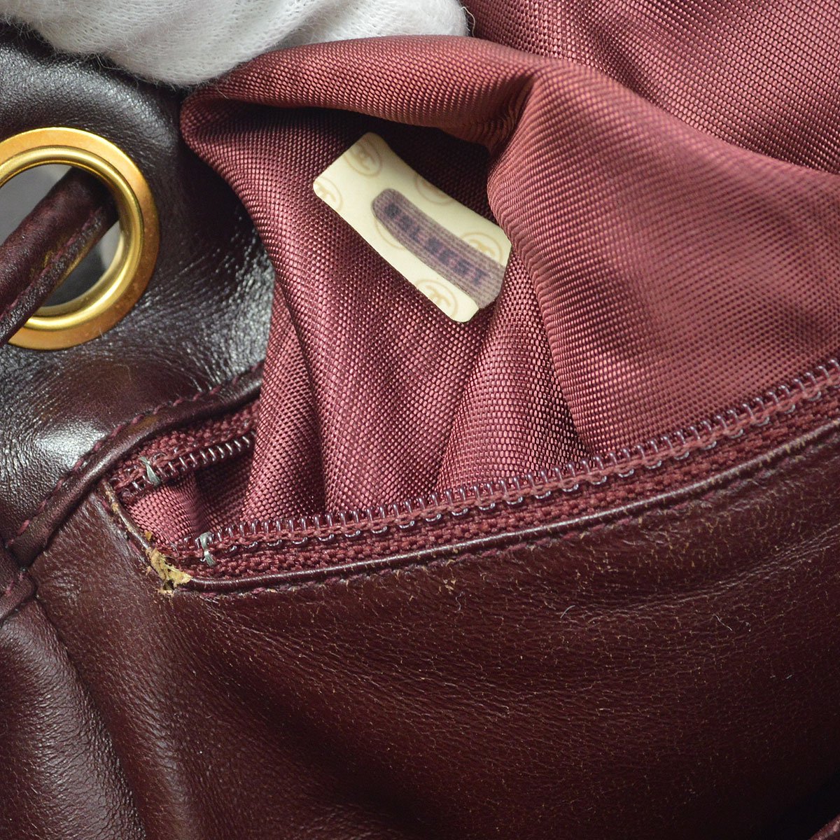 CHANEL * 1986-1988 Backpack Bordeaux Crocodile